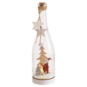 Adorno Navideño Multicolor Papá Noel Botella 8,3 x 8,3 x 28,5 cm de BigBuy Home, Navidad - Ref: S8807676, Precio: 8,93 €, Des...