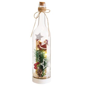 Weihnachtsschmuck Bunt Weihnachtsmann Flasche 7,2 x 7,2 x 32 cm von BigBuy Home, Weihnachten - Ref: S8807677, Preis: 8,93 €, ...