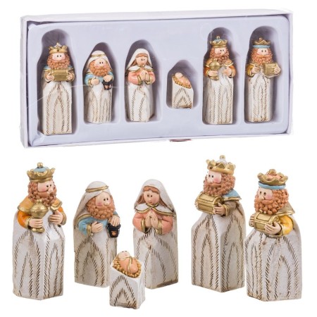 Weihnachtskrippe Bunt Harz Geburt/Krippe 25 x 11,5 x 3 cm von BigBuy Home, Weihnachten - Ref: S8807681, Preis: 7,14 €, Rabatt: %