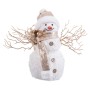 Christmas bauble White Gold Snow Doll 24 x 16 x 28 cm by BigBuy Home, Christmas - Ref: S8807685, Price: 20,91 €, Discount: %