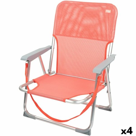 Folding Chair Aktive Flamingo Coral 44 x 72 x 35 cm (4 Units) by Aktive, Folding Chairs - Ref: S8901119, Price: 72,09 €, Disc...