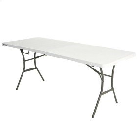 Table Piable Lifetime Blanc 185 x 74 x 76 cm Acier Plastique de Lifetime, Tables de pique-nique - Réf : S8901359, Prix : 62,7...