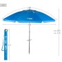 Parasol Aktive Azul Poliéster Alumínio 200 x 205 x 200 cm (6 Unidades) de Aktive, Sombrinhas - Ref: S8902926, Preço: 126,08 €...