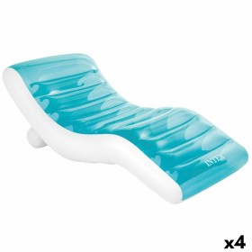 Inflatable Deck Chair Intex Blue 191 x 67 x 89 cm (4 Units) by Intex, Airbeds & Inflating Devices - Ref: S8903045, Price: 94,...