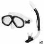 Óculos de Mergulho com Tubo AquaSport Preto Adultos (2 Unidades) de AquaSport, Packs de snorkel - Ref: S8905523, Preço: 35,50...