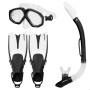 Maschera da Snorkeling con Boccaglio e Pinne AquaSport Nero Adulti (2 Unità) di AquaSport, Set per Snorkeling - Rif: S8905525...