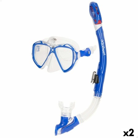 Snorkel Goggles and Tube AquaSport Blue Adults (2 Units) by AquaSport, Snorkelling Packages - Ref: S8905535, Price: 49,53 €, ...