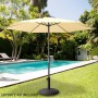 Parasol Aktive D250 Crème Ø 250 cm 2,4 m de Aktive, Parasols - Réf : S8905540, Prix : 38,96 €, Remise : %