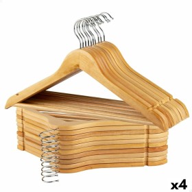 Juego de Perchas Max Home Natural Madera Acero 44,5 x 23 x 1 cm 20 Piezas (4 Unidades) de Max Home, Perchas - Ref: S8905550, ...