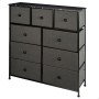 Commode Max Home Noir Gris Marbre 100 x 100 x 30 cm | Tienda24 - Global Online Shop Tienda24.eu