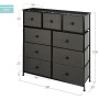 Chest of drawers Max Home Black Grey Marble 100 x 100 x 30 cm | Tienda24 - Global Online Shop Tienda24.eu