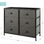 Chest of drawers Max Home Grey Marble 80 x 62 x 30 cm | Tienda24 - Global Online Shop Tienda24.eu