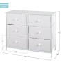 Chest of drawers Max Home White 80 x 62 x 30 cm | Tienda24 - Global Online Shop Tienda24.eu