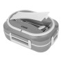 Lunchbox N'oveen LB540 Dunkelgrau Edelstahl 1 L 24 x 11 x 18,5 cm von N'oveen, Lagerung von Lebensmitteln - Ref: S9103373, Pr...