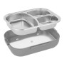 Boîte à lunch N'oveen LB540 Gris foncé Acier inoxydable 1 L 24 x 11 x 18,5 cm de N'oveen, Stockage des aliments - Réf : S9103...