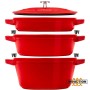 Baking tray Zwilling La Cocotte Red Cast Iron Ø 24 cm (3 Units) by Zwilling, Roasting Pans - Ref: S9104481, Price: 341,95 €, ...