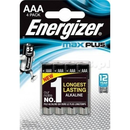 Batterie Energizer Max Plus AAA 1,5 V (4 Unità) di Energizer, Pile monouso - Rif: S9106189, Prezzo: 5,83 €, Sconto: %