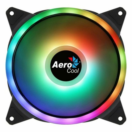 Ventilador de Caja Aerocool DUO14 1000 rpm (Ø 14 cm) RGB Ø 14 cm ARGB de Aerocool, Ventilación y refrigeración - Ref: S910643...