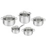 Casserole avec Couvercle Tefal G719SA74 Acier Ø 18 cm Ø 24 cm Ø 20 cm Ø 22 cm Ø 16 cm 1,5 L 2 L 6 L 5 L 10 Pièces | Tienda24 - Global Online Shop Tienda24.eu