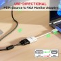 Adaptateur HDMI vers VGA Unitek Y-6333C01 Blanc de Unitek, Câbles HDMI - Réf : S91105895, Prix : 8,74 €, Remise : %