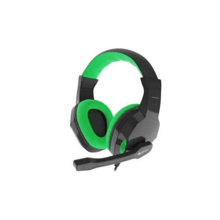 Auricular con Micrófono Gaming Genesis NSG-1435 3,5 mm Negro Verde de Genesis, Auriculares con micrófonos - Ref: S91107133, P...