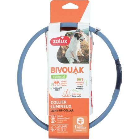 Collier pour Chien Zolux BIVOUAK LED Bleu 60 cm 30 cm de Zolux, Colliers - Réf : S91107506, Prix : 11,86 €, Remise : %