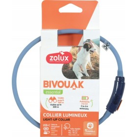 Dog collar Zolux BIVOUAK LED Blue 40 cm 20 cm by Zolux, Collars - Ref: S91107510, Price: 8,03 €, Discount: %