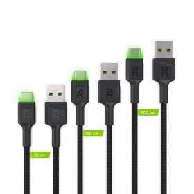 Adaptateur USB vers USB-C Green Cell KABGCSET01 Noir Vert 2 m (3 Unités) de Green Cell, Câbles USB - Réf : S91108872, Prix : ...