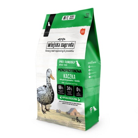 Pienso WIEJSKA ZAGRODA Monoprotein Duck Pato 6 Kg de WIEJSKA ZAGRODA, Seca - Ref: S91108990, Precio: 48,71 €, Descuento: %