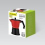 Cafeteira Italiana Feel Maestro MR-1657-6 Preto Vermelho Alumínio 300 ml 6 Copos de Feel Maestro, Cafeteiras italianas - Ref:...