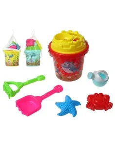 Conjunto de brinquedos de praia Unicorn Multicolor 30 x 17 cm | Tienda24 Tienda24.eu