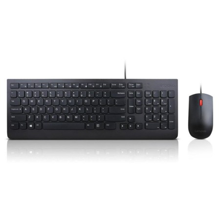 clavier et souris Lenovo 4X30L79883 Noir QWERTY Qwerty US de Lenovo, Ensembles Clavier et Souris - Réf : S91109789, Prix : 43...