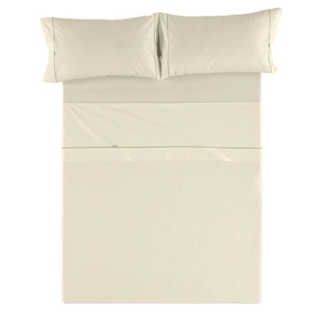 Juego de Sábanas Alexandra House Living Crema Cama de 180 4 Piezas de Alexandra House Living, Sábanas y fundas de almohada - ...