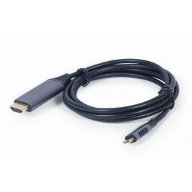 Cable USB-C a HDMI GEMBIRD CC-USB3C-HDMI-01-6 Negro Gris 1,8 m de GEMBIRD, Cables HDMI - Ref: S9115227, Precio: 15,89 €, Desc...