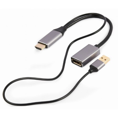 Adaptador DisplayPort a HDMI GEMBIRD A-HDMIM-DPF-02 Negro 4K Ultra HD (1 unidad) de GEMBIRD, Arrastre y elevación - Ref: S911...