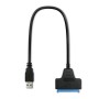 Adaptador USB a SATA para Disco Duro Qoltec 51855 Negro de Qoltec, Cables USB - Ref: S9115450, Precio: 6,91 €, Descuento: %