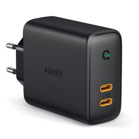 Wandladegerät Aukey PA-D2 Schwarz 36 W von Aukey, Ladegeräte - Ref: S9117934, Preis: 28,16 €, Rabatt: %