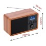 Radio Adler AD 1184 Noir Bois de Adler, Radio portables - Réf : S9121066, Prix : 52,47 €, Remise : %