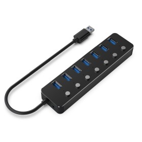 USB Hub V7 UC-U3CRJ45HDVG-BLK | Tienda24 - Global Online Shop Tienda24.eu