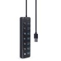 USB Hub GEMBIRD UHB-U3P7P-01 Black by GEMBIRD, USB hubs - Ref: S9123264, Price: 23,53 €, Discount: %