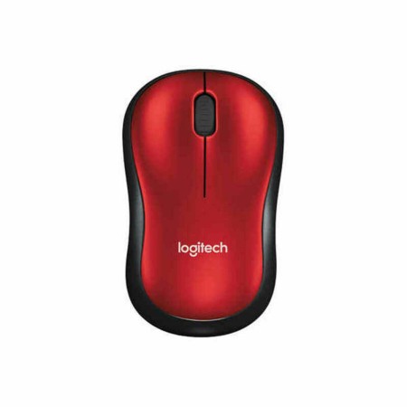 Wireless Mouse Logitech M185 Black Red Monochrome 1000 dpi by Logitech, Mice - Ref: S9123443, Price: 15,45 €, Discount: %