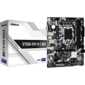 Carte Mère ASRock B760M-HDV/M.2 D4 Intel Intel B760 LGA 1700 de ASRock, Cartes mères - Réf : S9124533, Prix : 109,14 €, Remis...