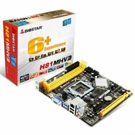 Motherboard Biostar H81MHV3 3.0 H81 Intel H81 LGA 1150 by Biostar, Base plates - Ref: S9124675, Price: 84,30 €, Discount: %