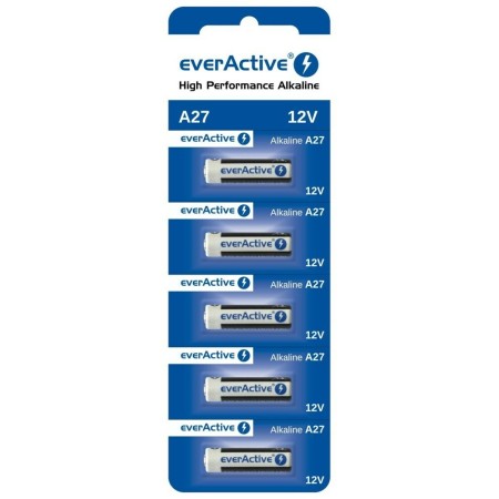 Batteries EverActive 27A 12 V (5 Unités) de EverActive, Piles jetables - Réf : S9132553, Prix : 3,64 €, Remise : %