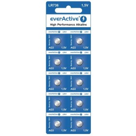 Batteries EverActive EverActive G3 LR736 LR41 (10 Unités) de EverActive, Piles jetables - Réf : S9132554, Prix : 1,39 €, Remi...