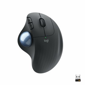 Ergonomische optische Maus Logitech Ergo M575 Schwarz Graphit Schwarzweiß von Logitech, Mäuse - Ref: S9133382, Preis: 53,23 €...