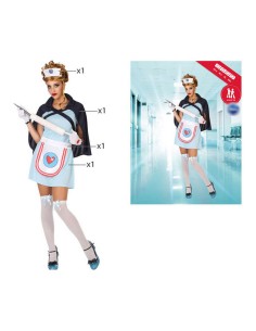 Costume per Adulti Infermiera Multicolore (4 Pezzi) (4 pcs) da BigBuy Carnival, Adulti - Ref: S1128083, Precio: €18.63, Descu...