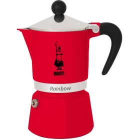 Cafetera Italiana Bialetti Rainbow Rojo Aluminio 60 ml de Bialetti, Cafeteras italianas - Ref: S9140621, Precio: 25,18 €, Des...