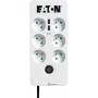 Extensão com 6 Tomadas com Interruptor Eaton PB6UF Branco (1,5 m) de Eaton, Réguas - Ref: S9142634, Preço: 53,36 €, Desconto: %