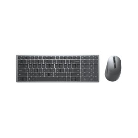 clavier et souris Dell 580-AIWM Noir Gris Titane Monochrome QWERTY Qwerty US de Dell, Ensembles Clavier et Souris - Réf : S91...